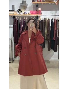 GABARDINA COLOR TEJA 2