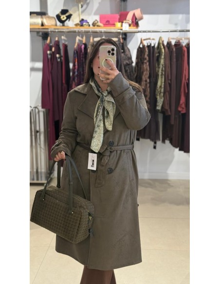 GABARDINA VERDE OLIVA DE ANTE