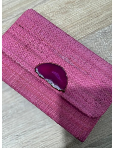 CARTERA DE MANO ROSA