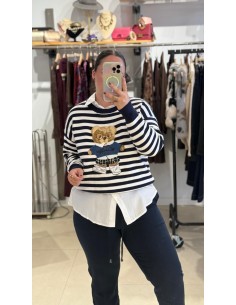 CHALECO DE OSO RAYAS