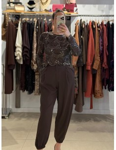 PANTALÓN DE PINZAS CON PUÑO