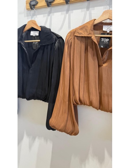 CAMISA MANGAS ABULLONADAS