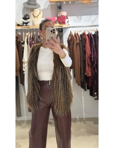 CHALECO DE PELO LARGO