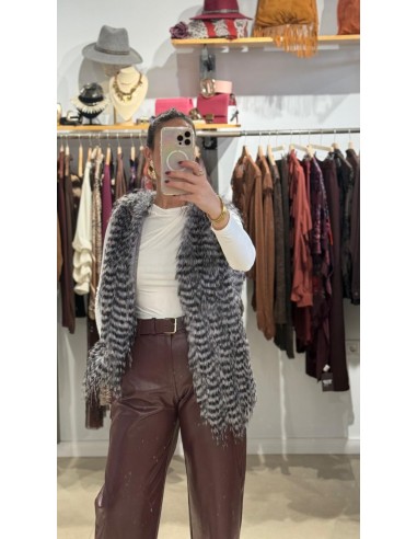 CHALECO DE PELO LARGO