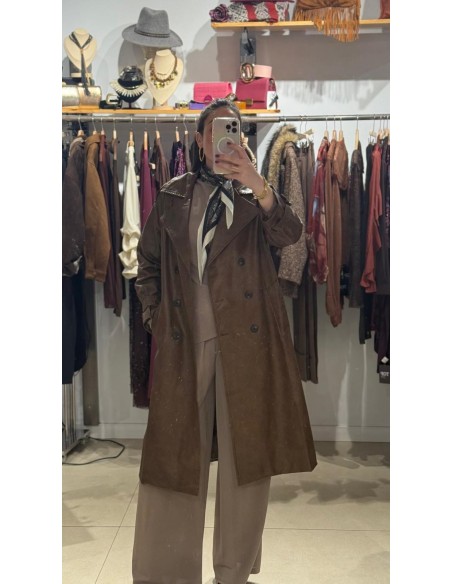 GABARDINA POLIPIEL MARRÓN