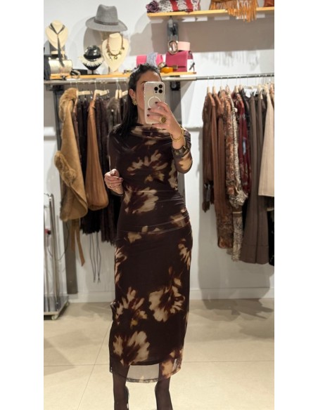 VESTIDO TULL ESTAMPADO