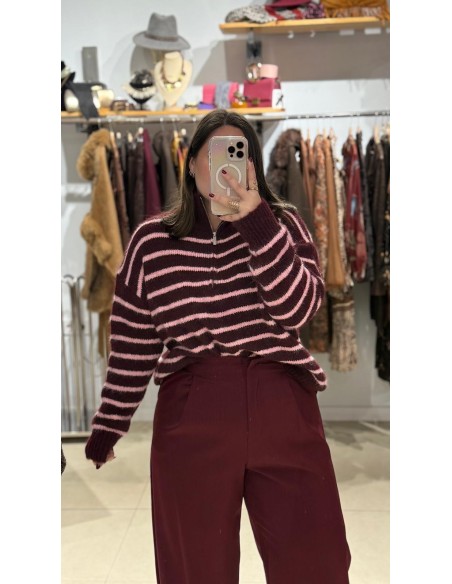 JERSEY DE LANA CON MEDIA CREMALLERA