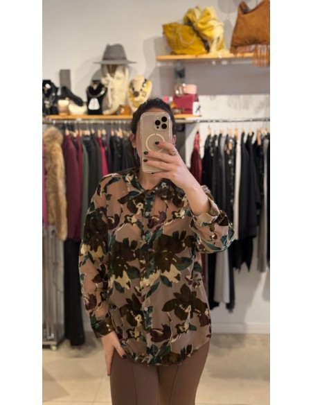 CAMISA ESTAMPADO TERCIOPELO