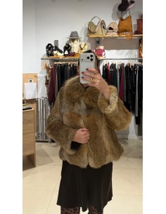 ABRIGO DE PELOS MARRÓN