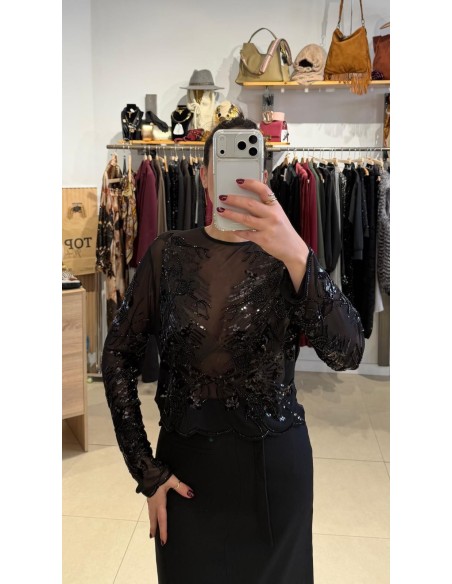 TOP TRANSPARENTE BRILLOS