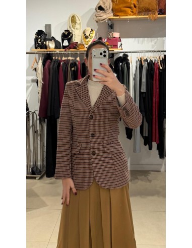 BLAZER DE CUADROS TONOS MARRONES