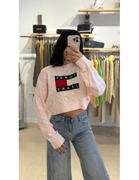 JERSEY TOMMY CORTO ROSA