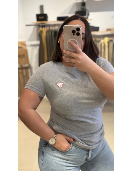CAMISETA GUESS GRIS MUJER