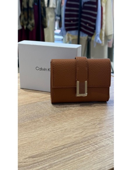 CARTERA CALVIN KLEIN MARRÓN MUJER