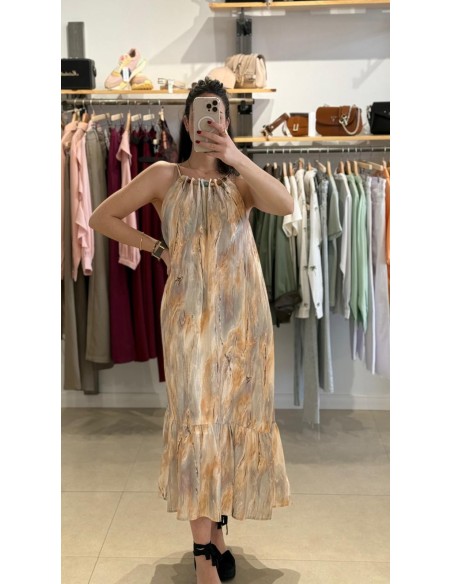 VESTIDO LINO COLORES NEUTROS